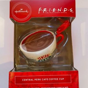NWOT- ‘FRIENDS’ ‘CENTRAL PERK’ COFFEE CUP ORNAMENT.